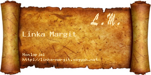 Linka Margit névjegykártya